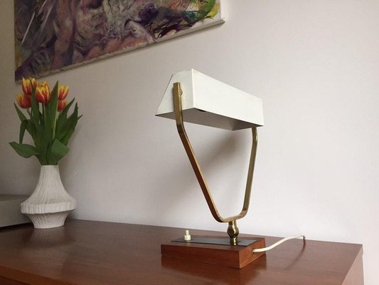 Vintage Brass Table Lamp from Kaiser Idell, 1950s-WSA-831372