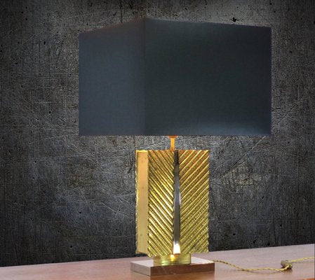 Vintage Brass Table Lamp from Maison Baguès, 1970s-DQG-684494