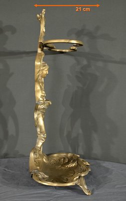 Vintage Brass Umbrella Stand, 1940s-RVK-2032356