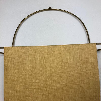 Vintage Brass Wall Hanging Magazine Holder, Austria, 1950s-QZ-1147727