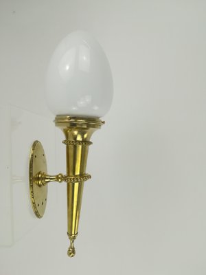 Vintage Brass Wall Lamp, 1930-KDB-1304350