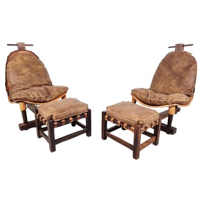 Vintage Brazilian Lounge Chairs, 1960s, Set of 2-IRH-1307036