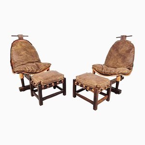 Vintage Brazilian Lounge Chairs, 1960s, Set of 2-IRH-1307036