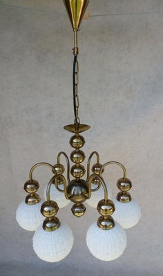 Vintage Bronze Chandelier, 1970s-VIC-935607