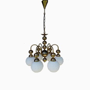 Vintage Bronze Chandelier, 1970s-VIC-935607