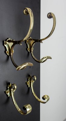 Vintage Bronze Coat Hooks, 1910, Set of 4-RIU-1770667