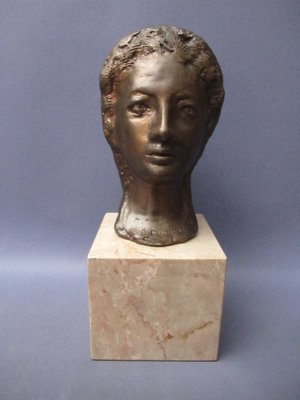 Vintage Bronze Olimpia Alessandra Statue by Domenico Purificato, 1950s-PWG-2041312