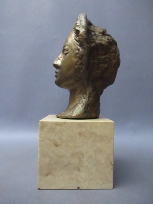 Vintage Bronze Olimpia Alessandra Statue by Domenico Purificato, 1950s-PWG-2041312