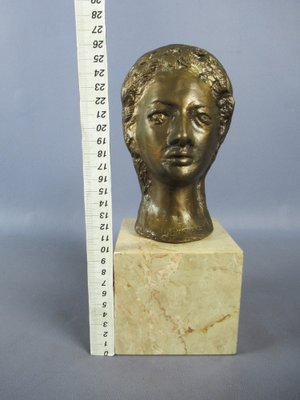 Vintage Bronze Olimpia Alessandra Statue by Domenico Purificato, 1950s-PWG-2041312