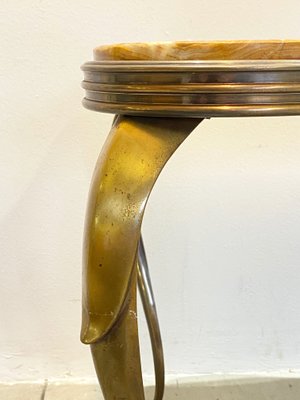 Vintage Bronze & Onyx Coffee Table-NPC-809552