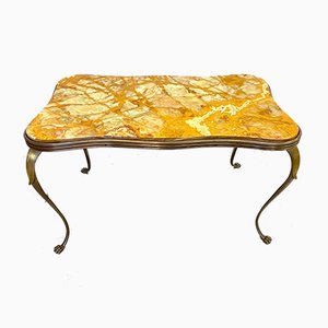 Vintage Bronze & Onyx Coffee Table-NPC-809552