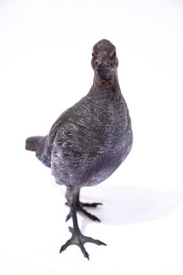 Vintage Bronze Pigeon Sculpture, France, 1950s-ZCI-907295