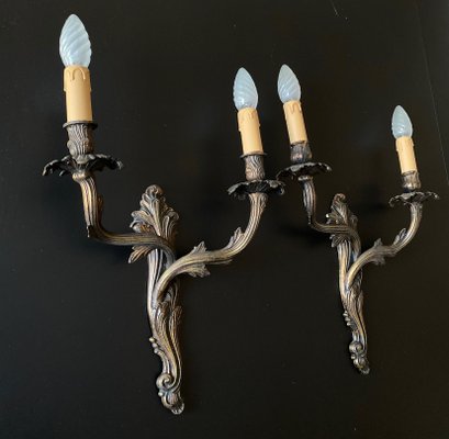 Vintage Bronze Sconces, 1940, Set of 2-XRG-2033891