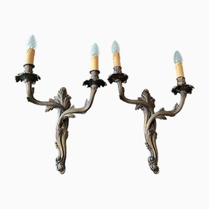 Vintage Bronze Sconces, 1940, Set of 2-XRG-2033891