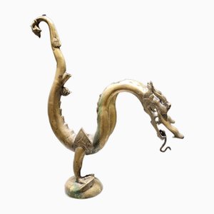 Vintage Bronze Sculpture of a Dragon, 1960s-TCS-1750033