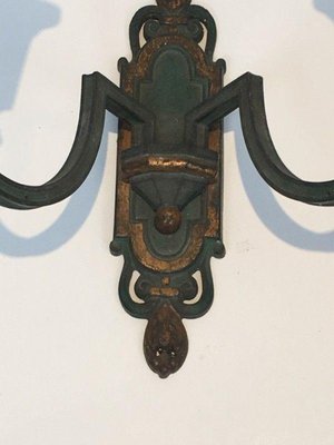 Vintage Bronze Wall Lights 1940s, Set of 2-BA-1365601