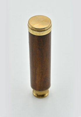 Vintage Bronze & Wood Telescope, Early 20th-Century-ZCI-1323543