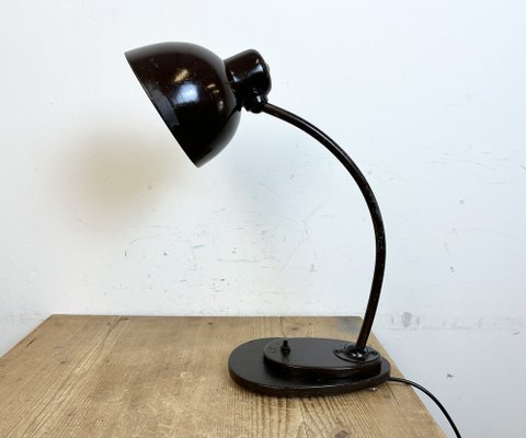 Vintage Brown Adjustable Table Lamp, 1960s-CGF-1747335