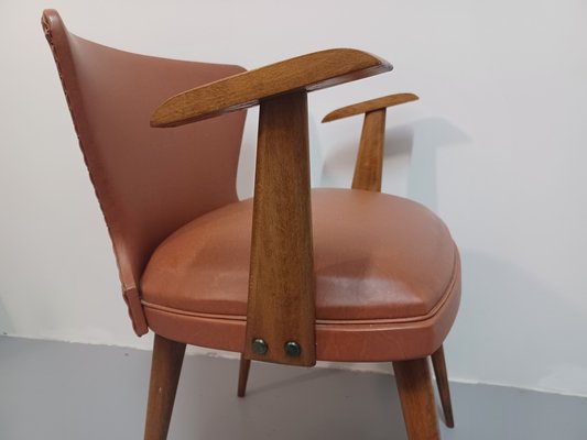 Vintage Brown Armchair, 1950s-ZQS-1789660