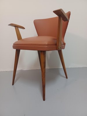 Vintage Brown Armchair, 1950s-ZQS-1789660