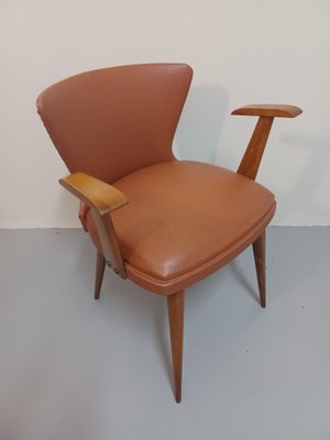 Vintage Brown Armchair, 1950s-ZQS-1789660