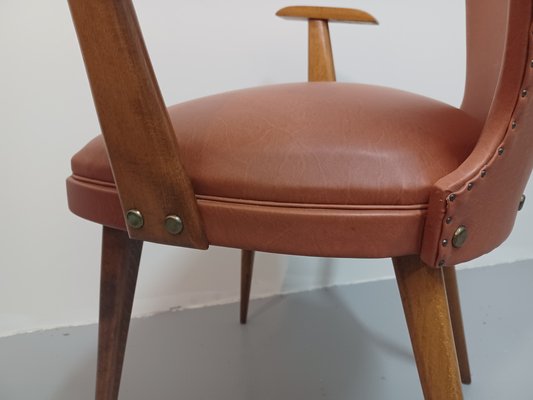 Vintage Brown Armchair, 1950s-ZQS-1789660