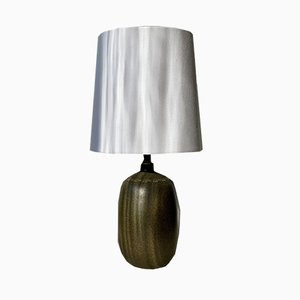 Vintage Brown Green Table Lamp from Agne Aronsson, 1960s-ARN-605000