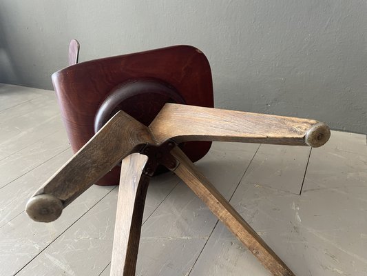 Vintage Brown High Children's Chair, 1950s-WWE-981634