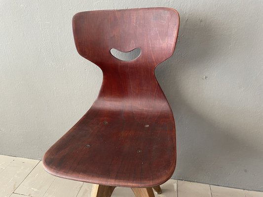 Vintage Brown High Children's Chair, 1950s-WWE-981634