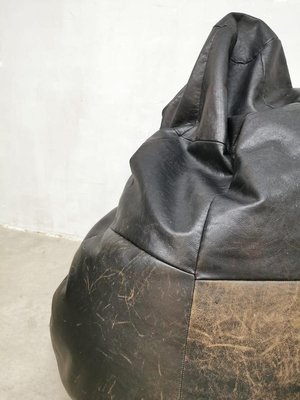 Vintage Brown Leather Beanbag from De Sede-BW-1001522