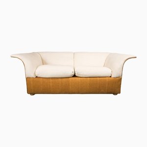 Vintage Brown Linen Sofa, 1970s-ZLY-1148203