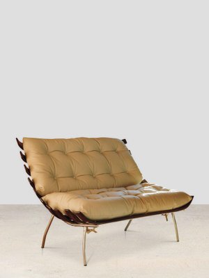 Vintage Brown Sofa Rib-LYU-1805854