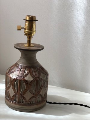 Vintage Brown Stoneware Table Lamp from Bitossi, 1960s-ARN-678931