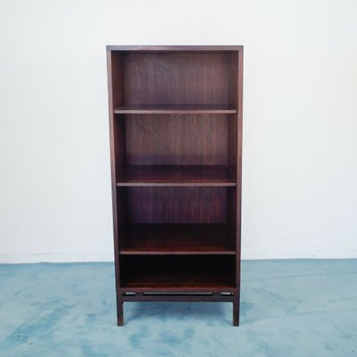 Vintage Brown Teak 4-Shelf Bookcase, 1970s-ZLY-767811