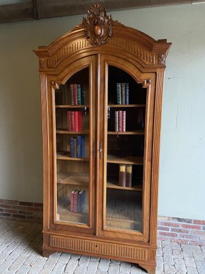 Vintage Brown Walnut Cabinet, 1880s-GTG-1806512