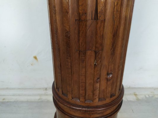 Vintage Brown Walnut Column-EAD-1777981