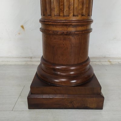 Vintage Brown Walnut Column-EAD-1777981