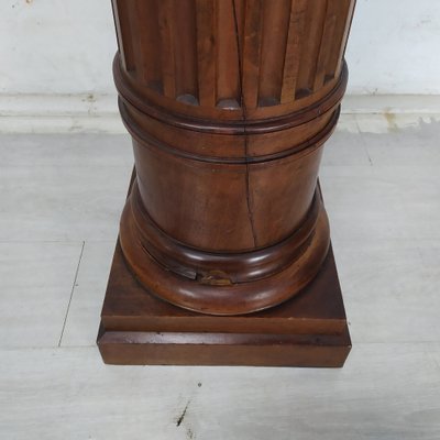 Vintage Brown Walnut Column-EAD-1777981