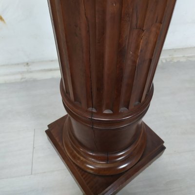 Vintage Brown Walnut Column-EAD-1777981