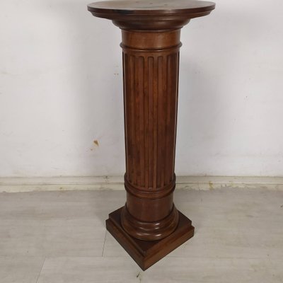 Vintage Brown Walnut Column-EAD-1777981