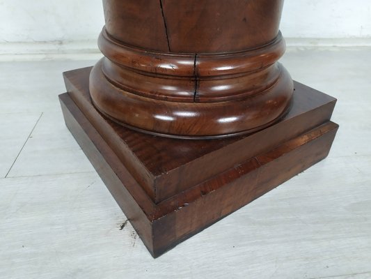 Vintage Brown Walnut Column-EAD-1777981