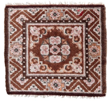 Vintage Brown Wool Rug, 1920s-JZV-1441018