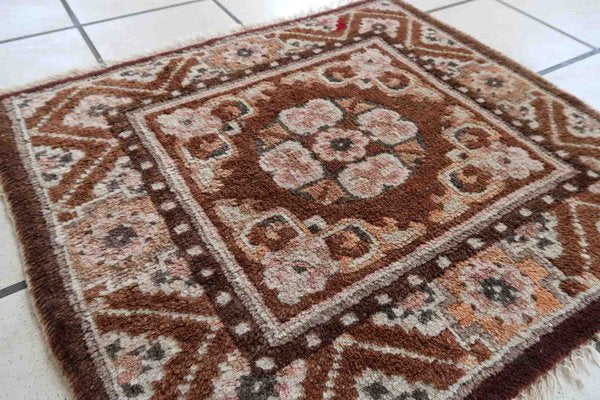 Vintage Brown Wool Rug, 1920s-JZV-1441018