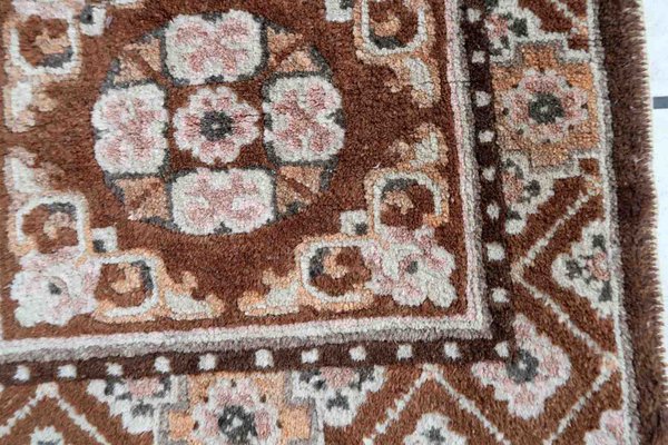 Vintage Brown Wool Rug, 1920s-JZV-1441018