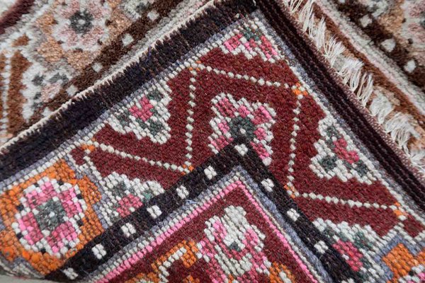 Vintage Brown Wool Rug, 1920s-JZV-1441018