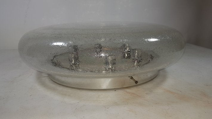 Vintage Bubble Glass Ceiling Lamp from Glashütte Limburg-YFS-602945