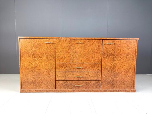 Vintage Burl Wood Credenza, 1970s-IRH-2032156