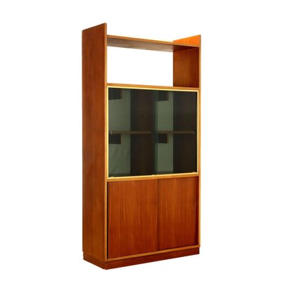 Vintage Cabinet in Aluminium and Mahogany Veneer, 1960s-VMM-2023908