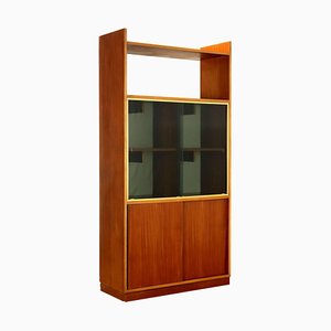 Vintage Cabinet in Aluminium and Mahogany Veneer, 1960s-VMM-2023908