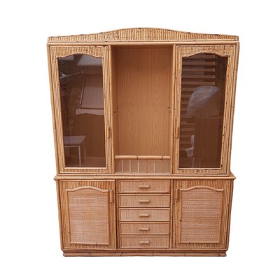 Vintage Cabinet in Wood & Bamboo-TCS-1275986